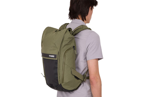 Thule Paramount bike commute backpack soft green 20L Thule - UK Camping And Leisure