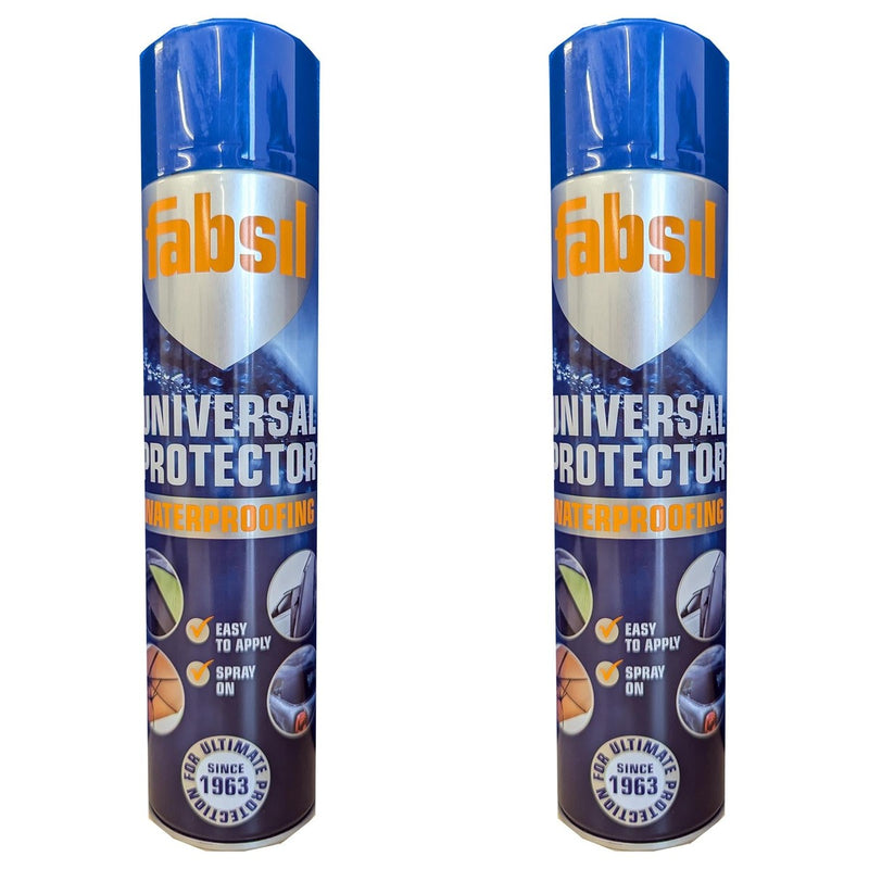 2x Grangers Fabsil Universal Aerosol Waterproofing Reproofing Spray 600ml Fabsil - UK Camping And Leisure