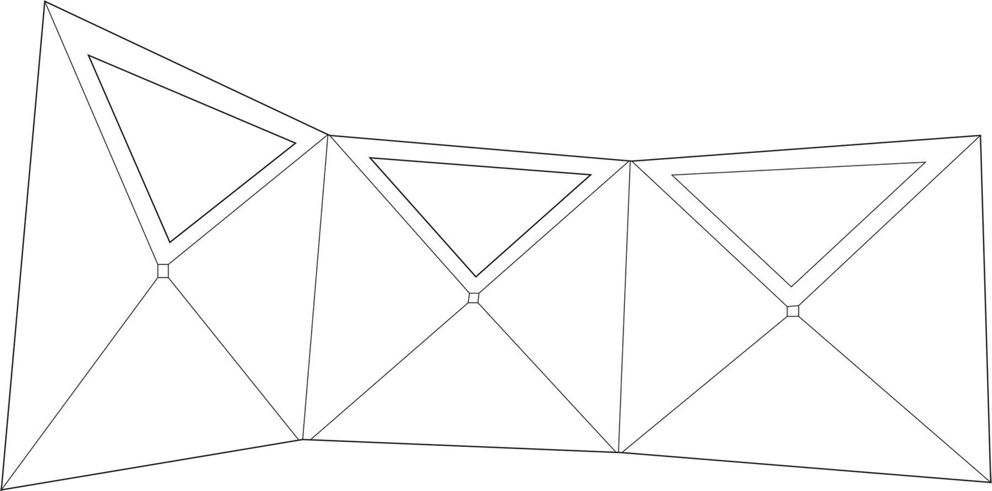 Quest Screen Shield Quad Vision Pop Up Windbreak (3 panel) With Windows Quest Leisure - UK Camping And Leisure