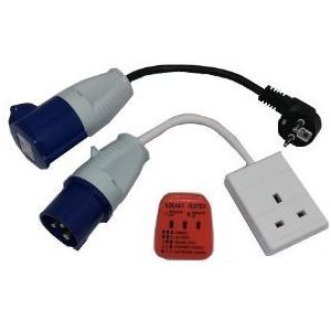 W4 Universal Mains Testing Kit Orange 20027 W4 - UK Camping And Leisure