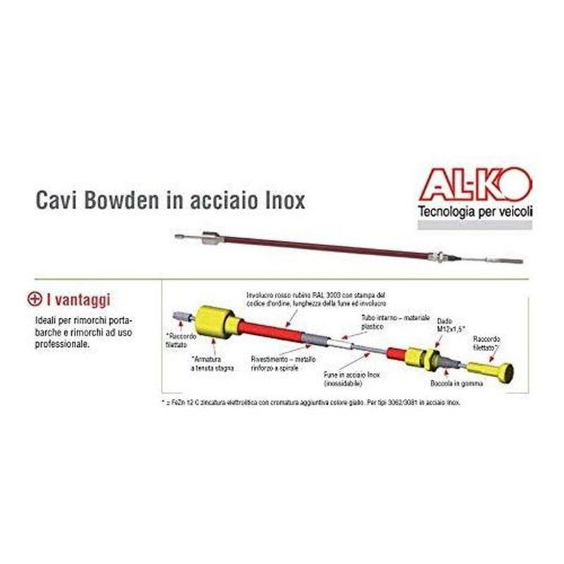 AL-KO 890mm Bowden cable 247284 AL-KO - UK Camping And Leisure