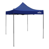 Dellonda 2x2m Pop-Up Gazebo Heavy Duty  Carry Bag Rope Stakes & Weight Blue