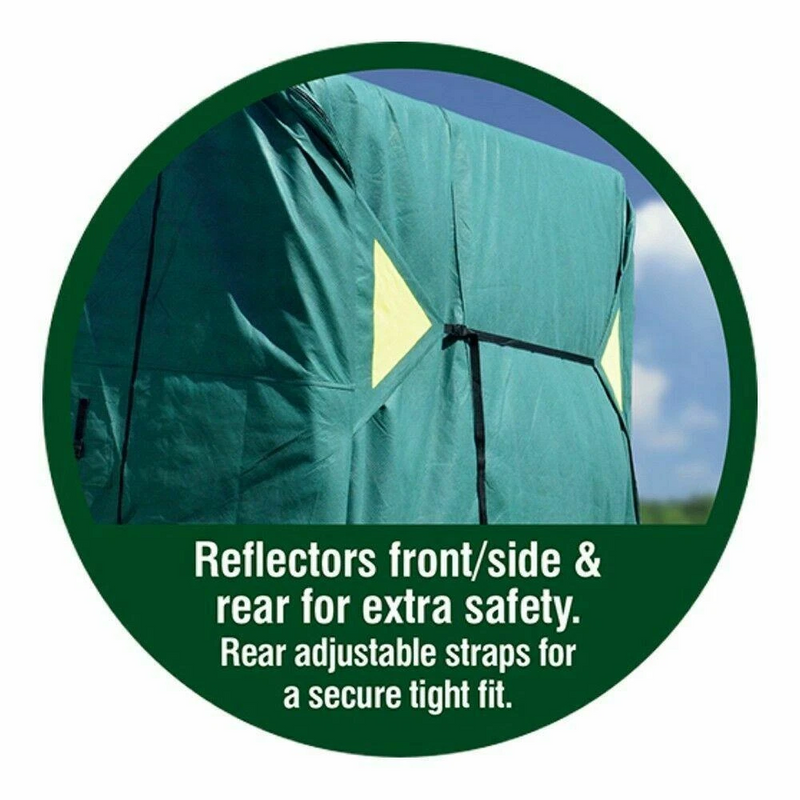 Maypole Premium Green 4-Ply Caravan Cover Extra Wide 2.6m 6.2-6.8m (21-23′)