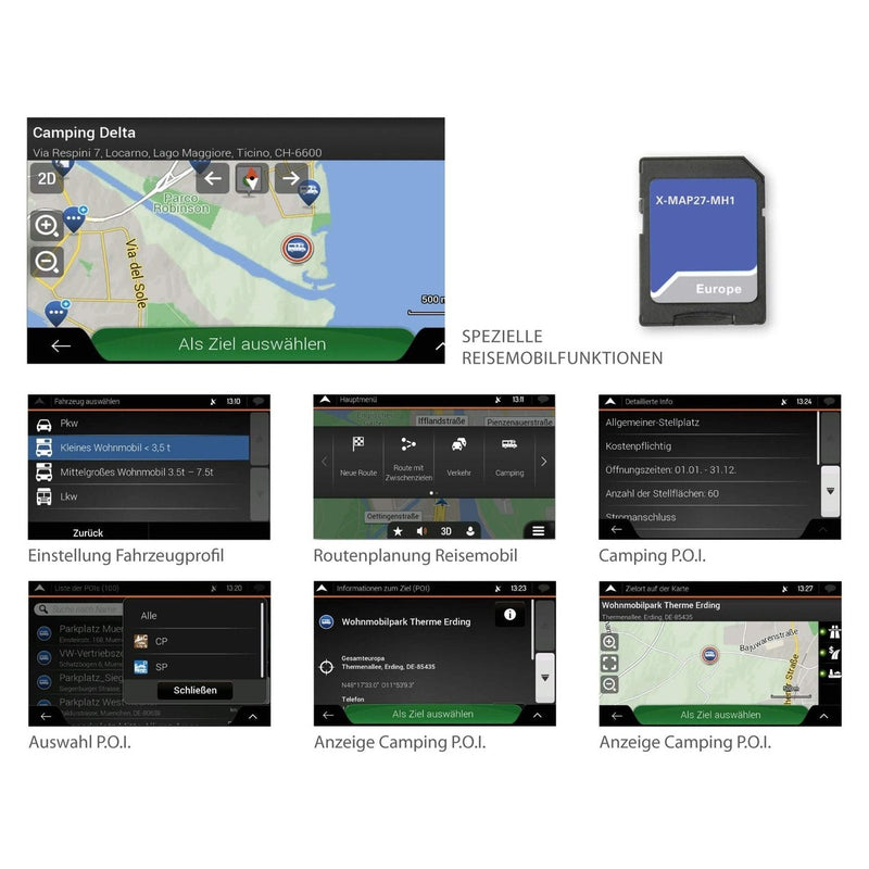 Xzent Sd Card Map27 For X-F270 X-F280 X-427 3 Yrs M/Home X-MAP27-MH3 Xzent - UK Camping And Leisure