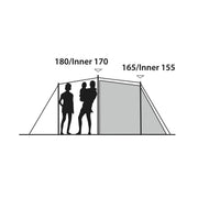 Outwell Earth 5 Plus Pole Tent Green 5 Person Outwell - UK Camping And Leisure