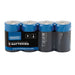 Draper PowerUP Ultra Alkaline D Batteries (Pack of 4) 03979 Draper - UK Camping And Leisure