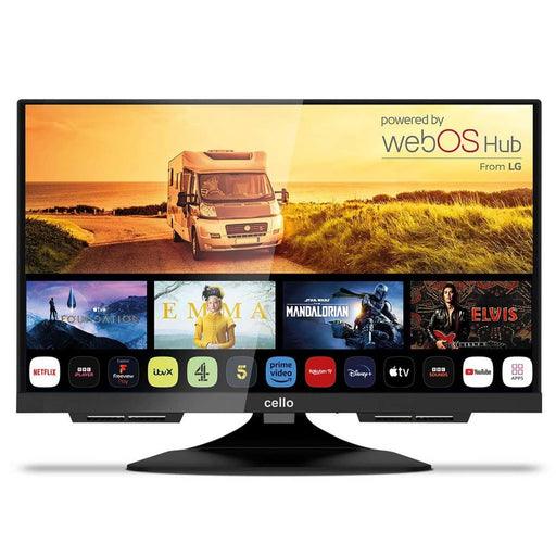 Cello 19" Smart WebOS 12V/230V Traveller TV with Perfect Pitch Cello - UK Camping And Leisure