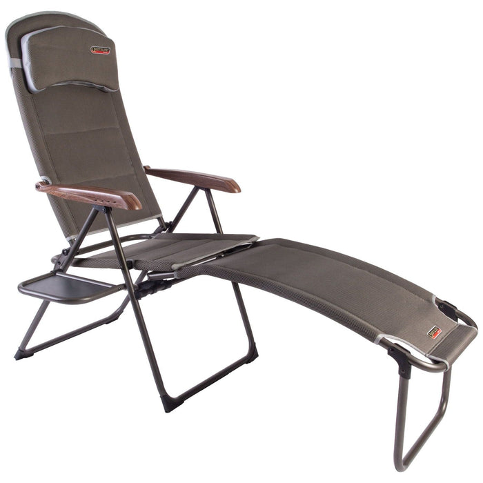 Naples Pro Recline Camping Chair with side table F1321 Quest - UK Camping And Leisure