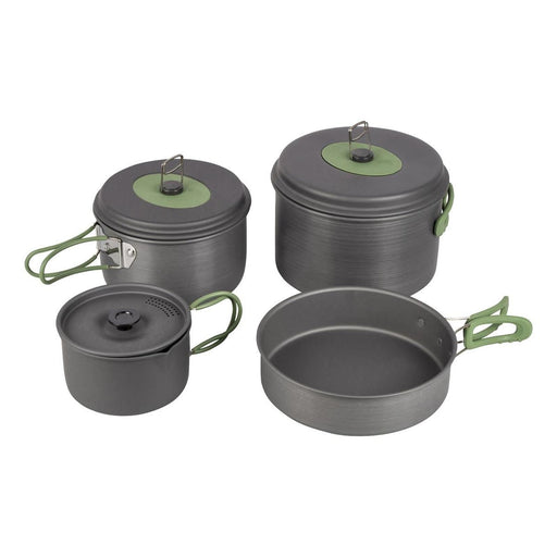 Bo-Camp Cookware Set Explorer xl 4 Pieceshard Anodized Aluminium Bo-Camp - UK Camping And Leisure