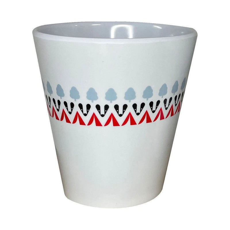 Olpro Melamine Set 16 Piece - Red, Black & Grey Design