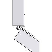 Flush Cranked Hinge in Zinc Plated Steel for 15-19mm Doors Nova - UK Camping And Leisure