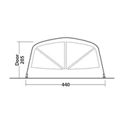 Outwell Charleston 7 Air TC 7 Berth Five Room Tunnel Tent - View 18