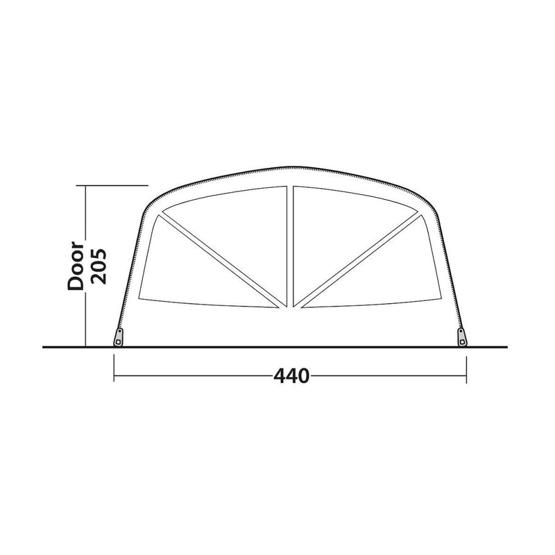 Outwell Charleston 7 Air TC 7 Berth Five Room Tunnel Tent - View 18