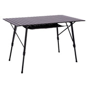 Quest Elite Colliford Slatted Black Camping Table Quest - UK Camping And Leisure