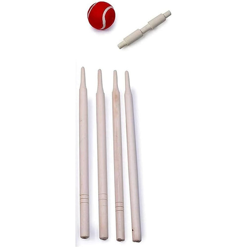 Size 5 7 Piece Cricket Complete Set With Mesh Carry Bag Outdoor Games UK Camping And Leisure - UK Camping And Leisure