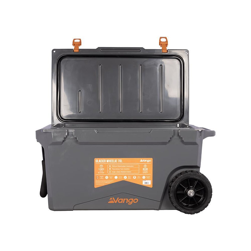 Vango Vango Glacier Wheelie 70L Cooler Coolbox 70L Grey Vango - UK Camping And Leisure