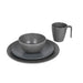 Bo-Camp Tableware Stone 16 Pieces Grey Bo-Camp - UK Camping And Leisure