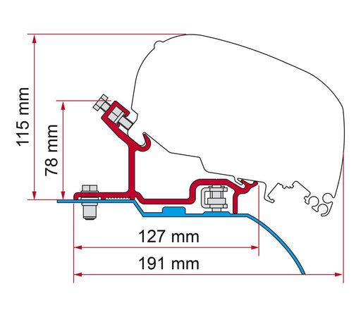 Fiamma Kit For Ducato/Jumper/Boxer H3 98655-656 UK Camping And Leisure - UK Camping And Leisure