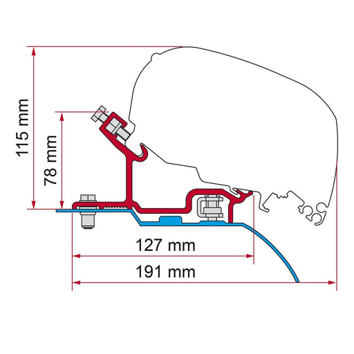 Fiamma Kit For Ducato/Jumper/Boxer H3 98655-656 UK Camping And Leisure - UK Camping And Leisure