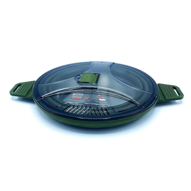 Wolf Outdoors EzyStow Collapsible Cooking Pot 2.5L Olive Green Wolf Outdoors - UK Camping And Leisure