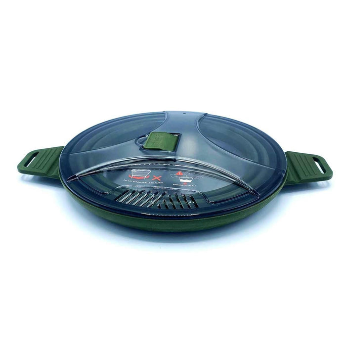 Wolf Outdoors EzyStow Collapsible Cooking Pot 2.5L Olive Green Wolf Outdoors - UK Camping And Leisure