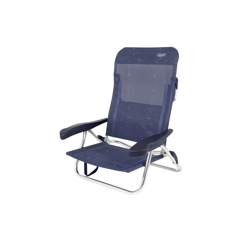 Crespo Beach Chair AL/221 Dark Blue Crespo - UK Camping And Leisure