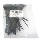 Cable Ties Black 102 x 2 5mm 100/Pack Park Safe - UK Camping And Leisure