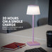 Dellonda Rechargeable Table Lamp for Home Office Restaurant RGB Colours Dellonda - UK Camping And Leisure