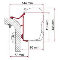 Fiamma F45 Adapter Kit Hymer Van/B2 350 98655-244