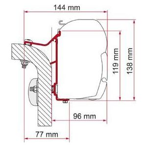 Fiamma F45 Adapter Kit Hymer Van/B2 350 98655-244 Fiamma - UK Camping And Leisure