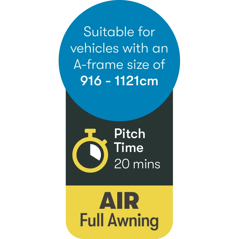Westfield Ceres Lite Caravan Air Full Awning | air frame, lightweight, ripstop, annex