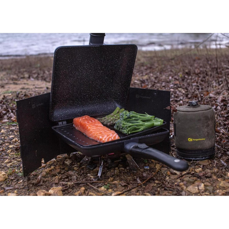 Ridgemonkey Cooking Pan Connect Combi & Steamer XXL Granite Fishing Camping RidgeMonkey - UK Camping And Leisure