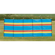 6 Pole Multicoloured Polythene Windbreak 1445 Quest - UK Camping And Leisure