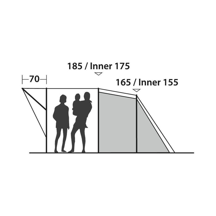 Easy Camp Edendale 400 4 Berth Pole Tent Easy Camp - UK Camping And Leisure