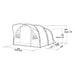 Easy Camp Edendale 600 6 Berth Pole Tent Easy Camp - UK Camping And Leisure