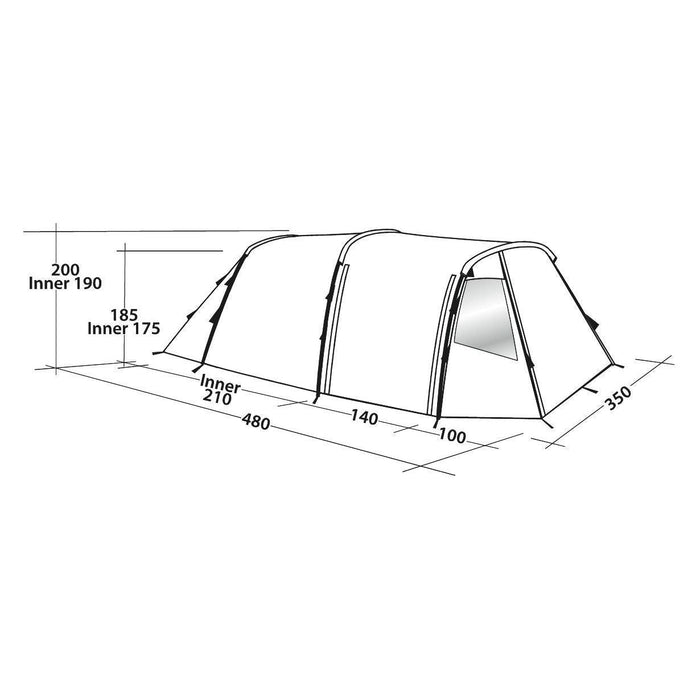 Easy Camp Huntsville 600 6 Berth Pole Tent UK Camping And Leisure