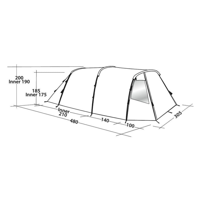 Easy Camp Tent Huntsville 500 5 Berth Pole Tent UK Camping And Leisure