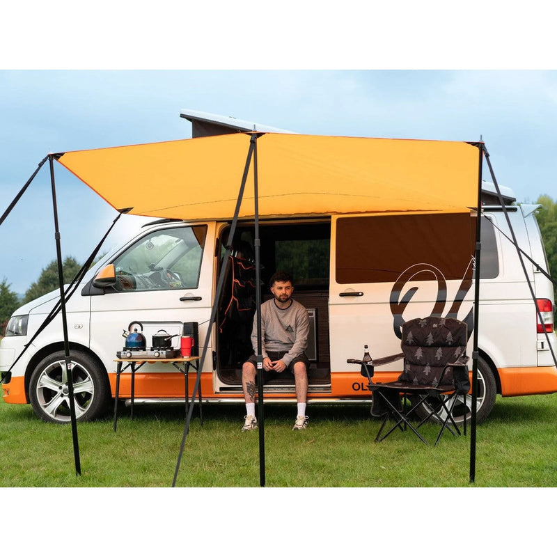 Olpro Multi Shade Campervan Canopy Orange 5000mm Waterproof