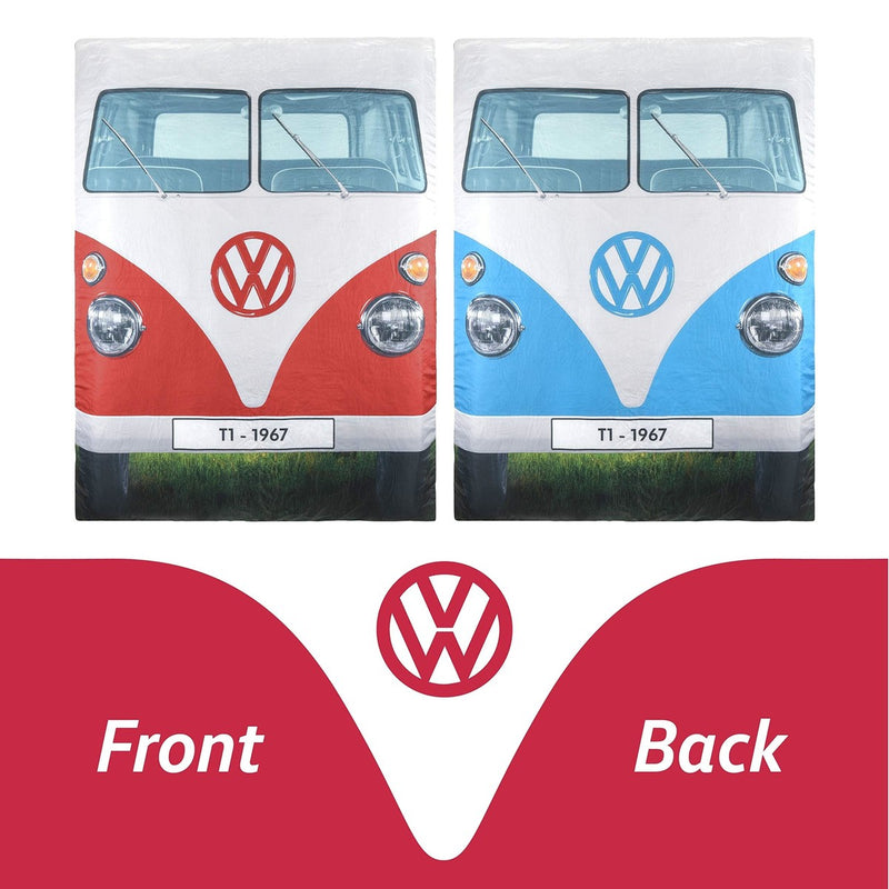 Vw Double Sleeping Bag Reversable Blue/Red 190Cm X 150Cm OL0183 Board Masters - UK Camping And Leisure