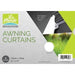 Via Mondo Awning Curtains 155 X 70Cm (2) White QQ123458B Via Mondo - UK Camping And Leisure