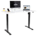 Dellonda Single Motor Adjustable-Height Electric Sit/Stand Desk - White Desktop Dellonda - UK Camping And Leisure