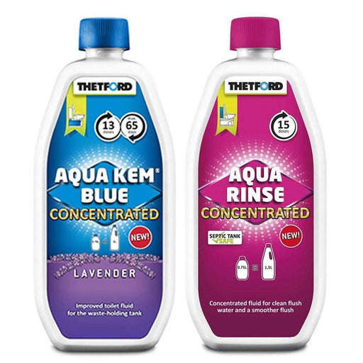Thetford Duopack Concentrate (Aquakem Blue Lavender & Aqua Rinse) Thetford - UK Camping And Leisure