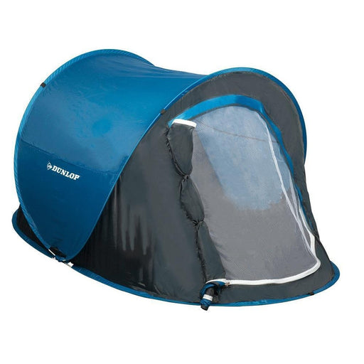 Dunlop Pop-up Tent 1 Person 220 x 120 x 90 cm Blue UK Camping And Leisure - UK Camping And Leisure