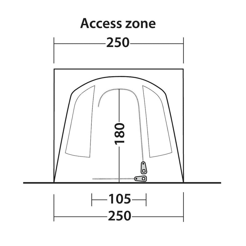 Outwell Pine Hills Awning Grey Outwell - UK Camping And Leisure
