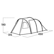 Easy Camp Hidra 5 Pole Tent Green 5 Person Easy Camp - UK Camping And Leisure