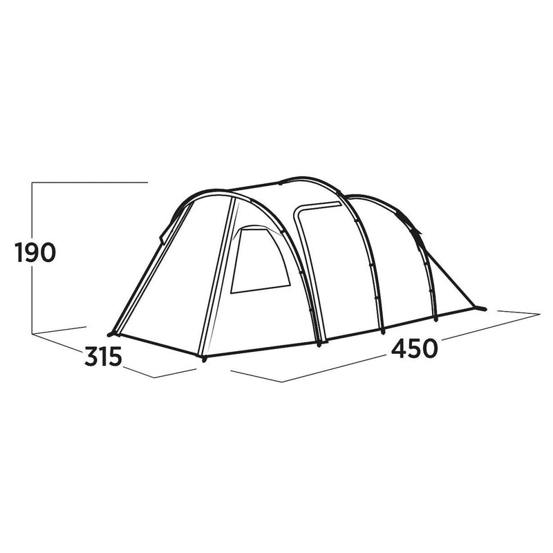 Easy Camp Hidra 5 Pole Tent Green 5 Person Easy Camp - UK Camping And Leisure