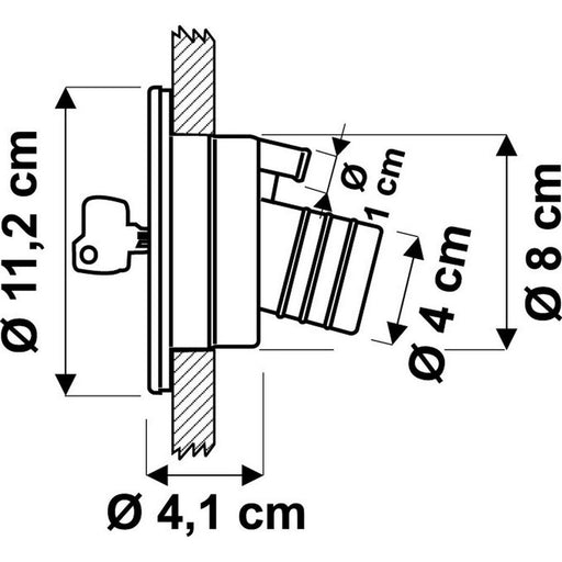 Fiamma Water Filler Cap Black Fiamma - UK Camping And Leisure