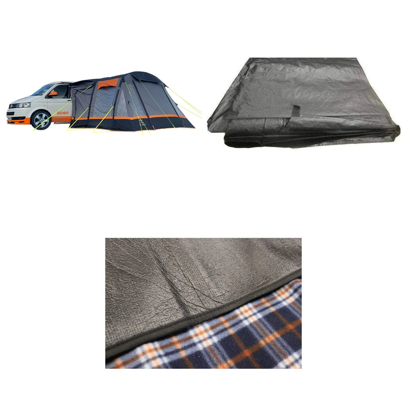 Olpro Loopo Breeze v2 Inflatable Air Campervan Awning Charcoal Low Bundle