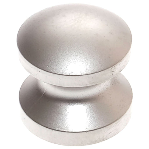 Mini Push Lock Knob 16mm in Matt Nickel Nova - UK Camping And Leisure