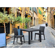 Canterbury Rattan Style Polypropylene Side Chair (Stackable) Tabilo - UK Camping And Leisure